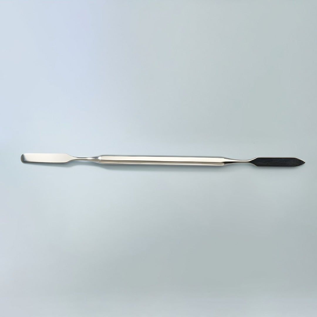 Stainless Steel Double-Ended Lab Spatula | Dual-Tip Microspatula for Mixing, Scooping & Scraping